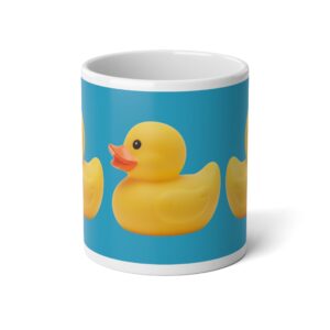Blue Rubber Duck Debugging 20oz Mug | Big Coffee Cup for Programmers | Software Engineer Gift | Coding Fuel Mug | Software Engineer Gift